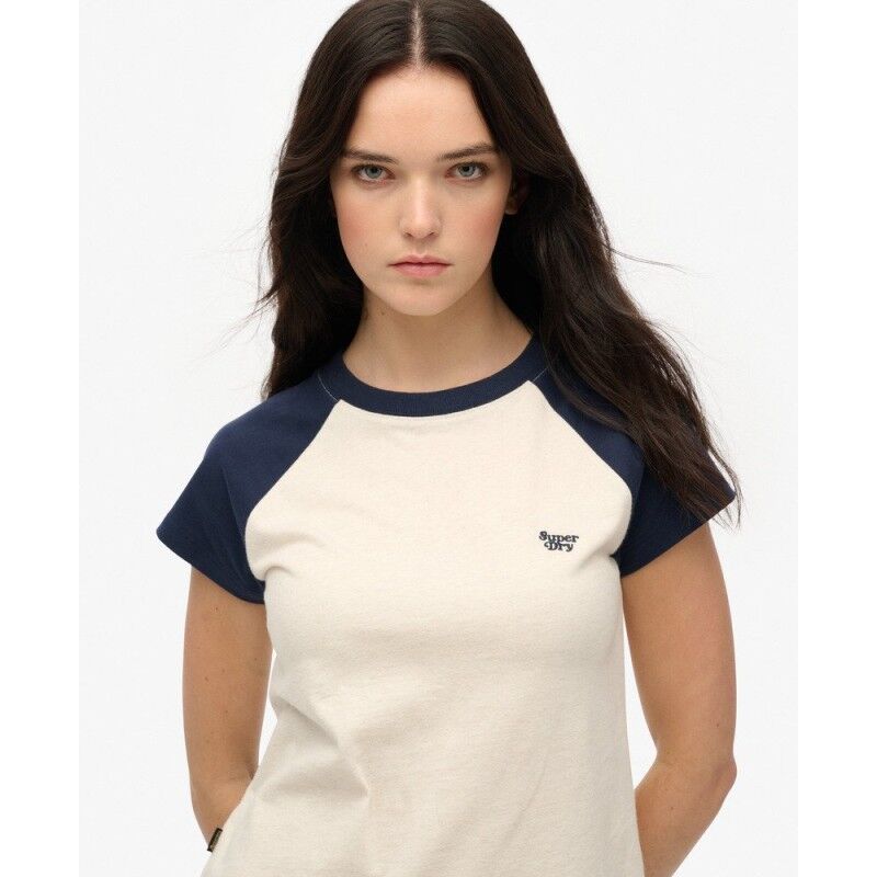 Superdry Organic Cotton Essential Logo Raglan T-Shirt - T-shirt femme | Hardloop