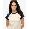 Superdry Organic Cotton Essential Logo Raglan T-Shirt - T-shirt - Dam | Hardloop