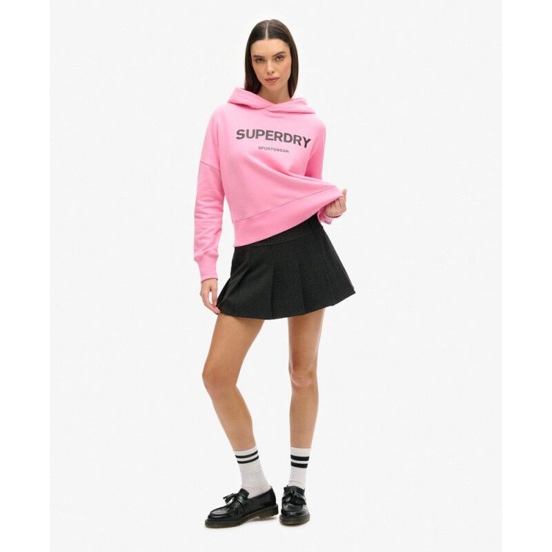 Superdry Core Sport Crop Box Hoodie - Hoodie - Damen | Hardloop