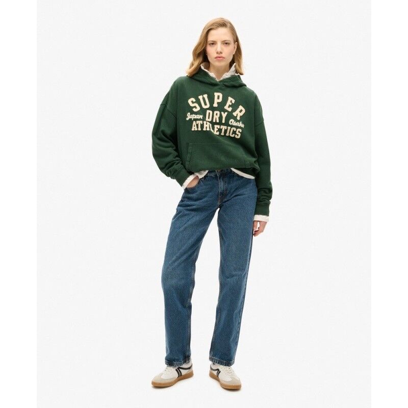 Superdry Athletic Essentials Applique Oversized Hoodie - Hoodie - Women's | Hardloop
