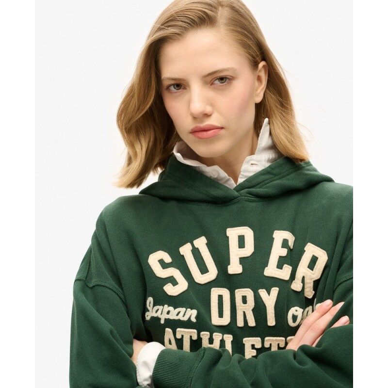 Superdry Athletic Essentials Applique Oversized Hoodie - Hoodie - Damen | Hardloop