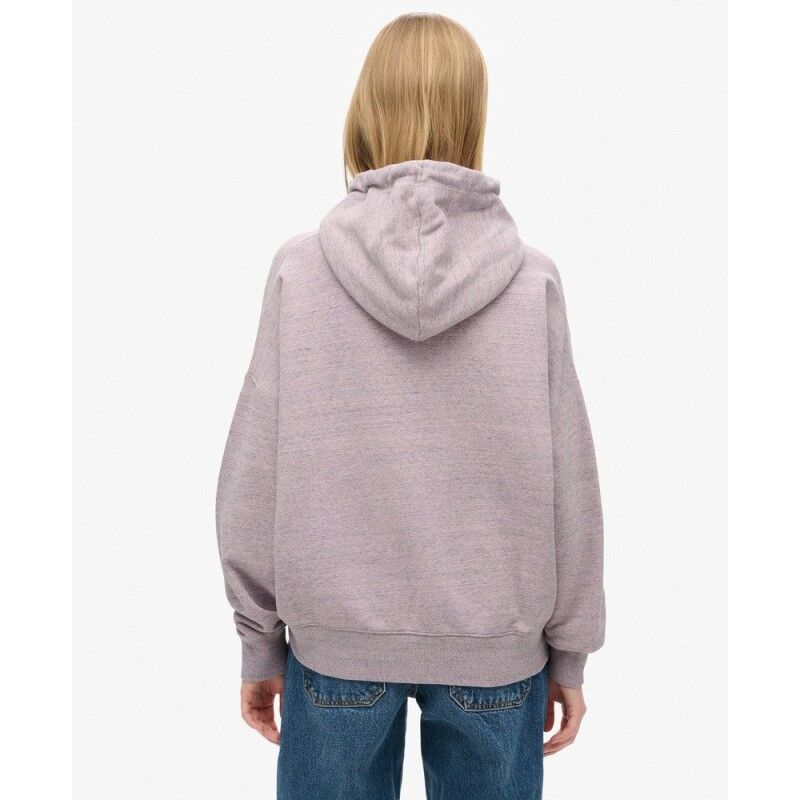 Superdry Essential Logo Overdyed Hoodie - Munkjacka - Dam | Hardloop