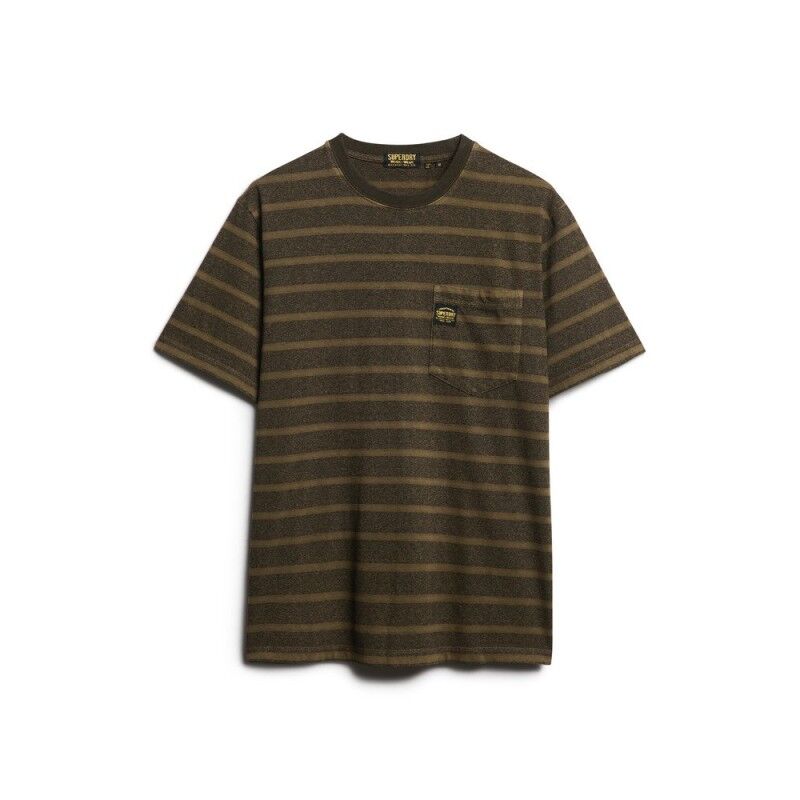 Superdry Textured Stripe Pocket T-Shirt - T-shirt - Men's | Hardloop