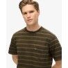 Superdry Textured Stripe Pocket T-Shirt - T-shirt - Herr | Hardloop