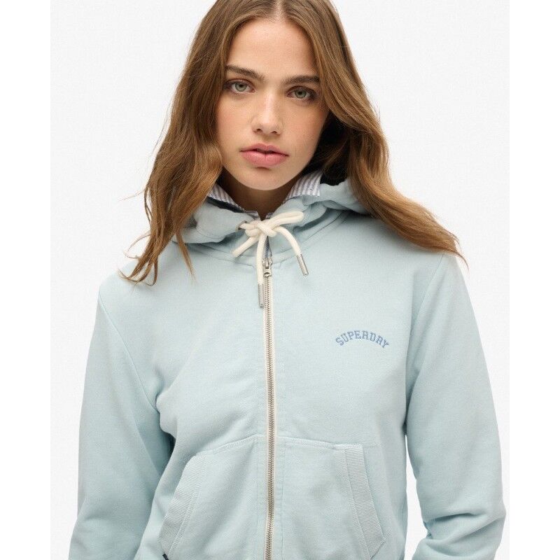 Superdry Essential Logo Cropped Ziphood - Hoodie - Damen | Hardloop