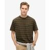 Superdry Textured Stripe Pocket T-Shirt - T-shirt homme | Hardloop