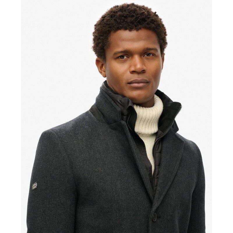 Superdry Tailored 2 In 1 Town Coat - Pánsky kabát | Hardloop