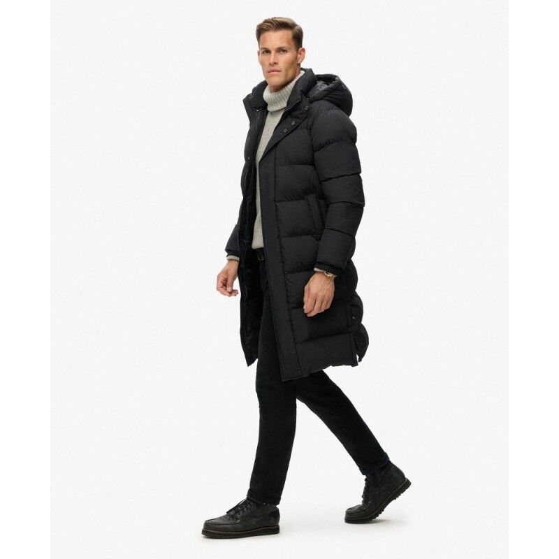 Superdry Hooded Longline Puffer Jacket - Synthetic jacket - Men's | Hardloop