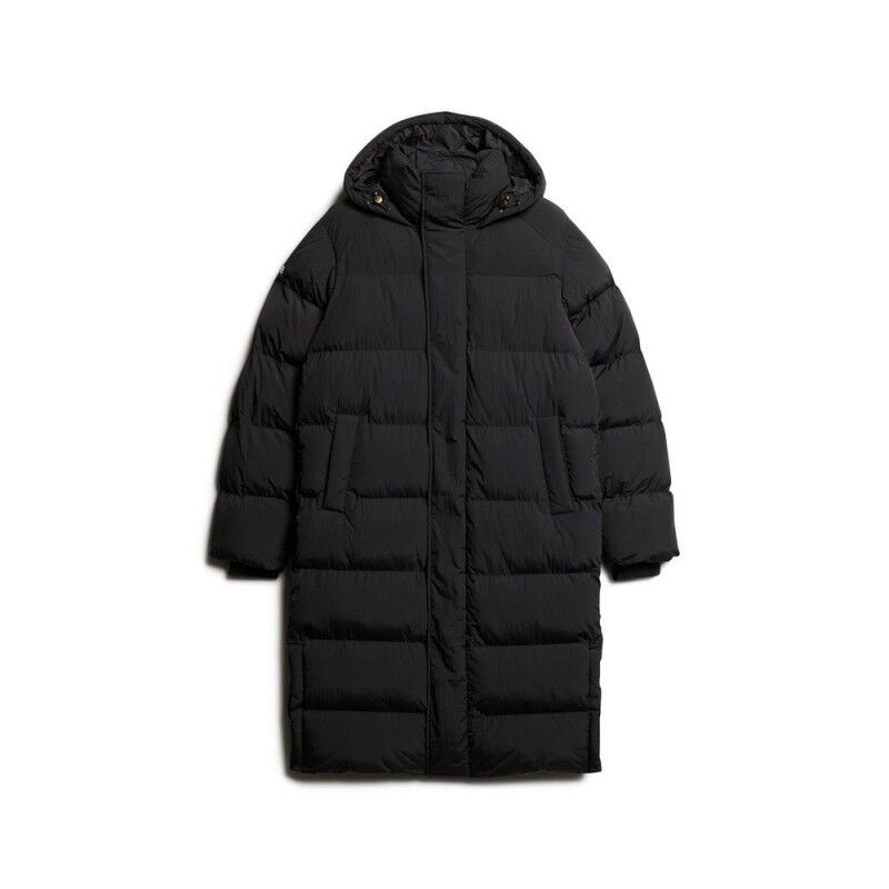 Superdry Hooded Longline Puffer Jacket - Dunjakke - Herrer | Hardloop