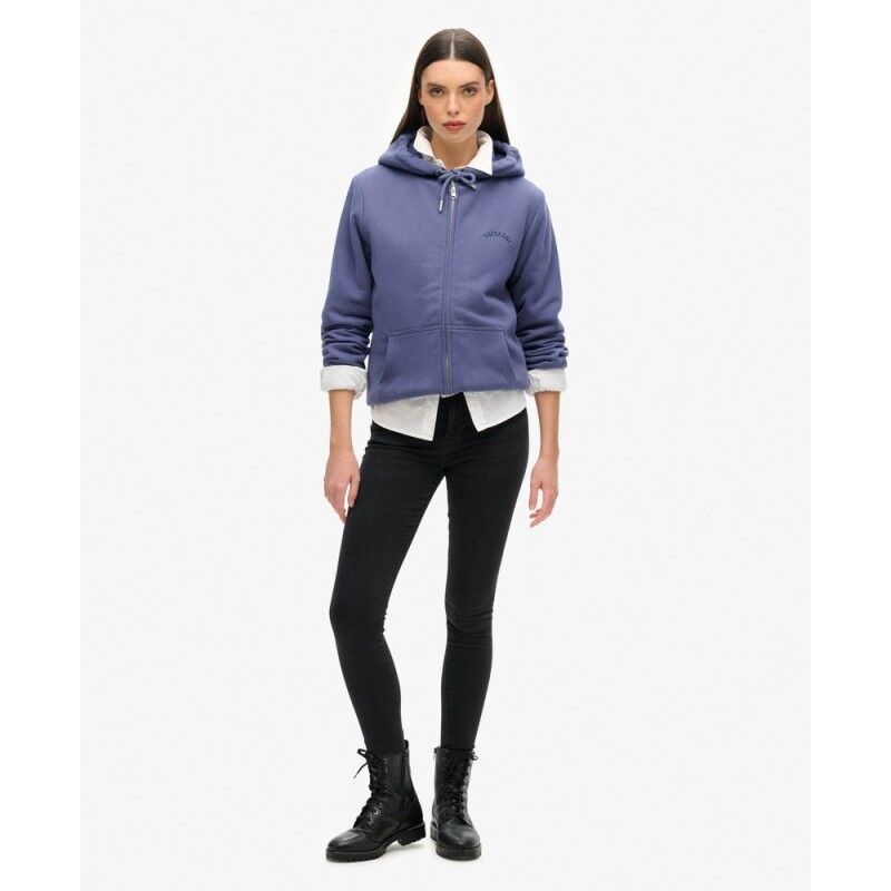 Superdry Borg Lined Zip Hoodie - Sweatshirt à capuche femme | Hardloop