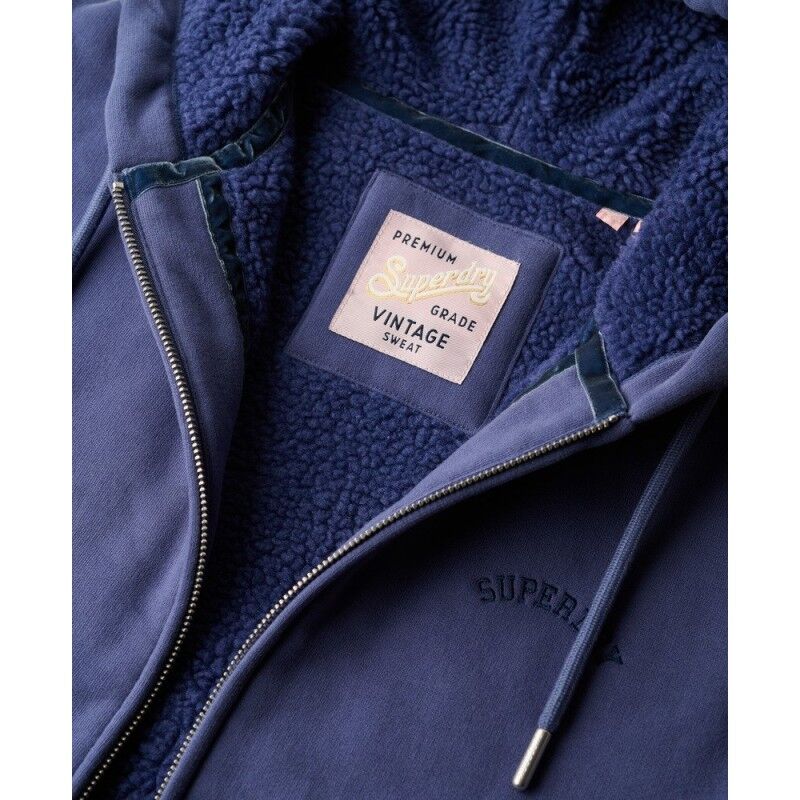Superdry Borg Lined Zip Hoodie - Sweatshirt à capuche femme | Hardloop