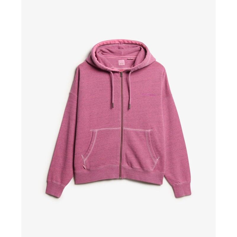 Superdry Essential Logo Overdyed Zip Hoodie - Hoodie - Women's | Hardloop