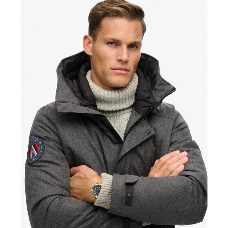 Superdry City Tweed Padded Bomber Jacket - Syntetjacka - Herr | Hardloop