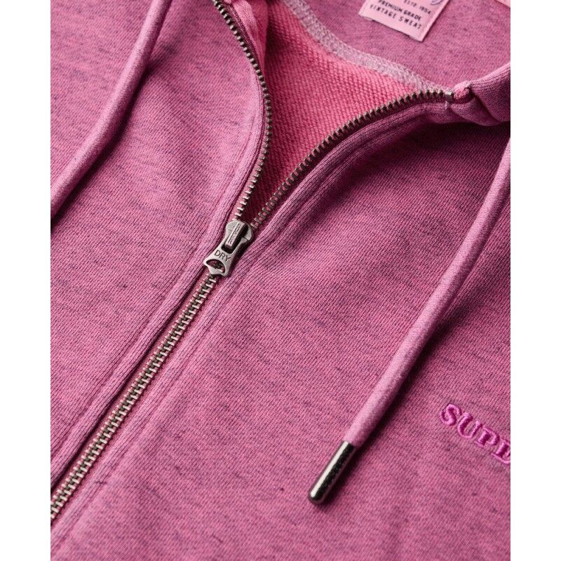 Superdry Essential Logo Overdyed Zip Hoodie - Sweatshirt à capuche femme | Hardloop