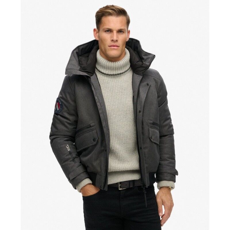 Superdry City Tweed Padded Bomber Jacket - Synthetic jacket - Men's | Hardloop
