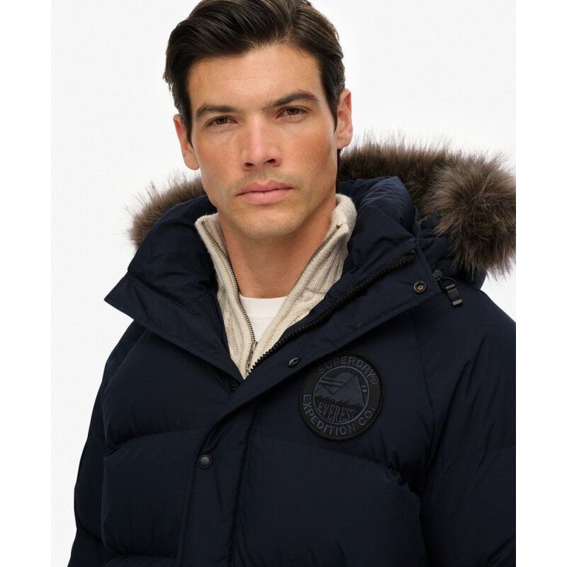 Superdry Everest Longline Baffled Parka - Parka - Heren | Hardloop