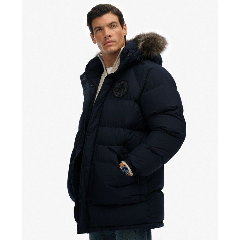 Superdry Everest Longline Baffled Parka - Parka - Men's | Hardloop