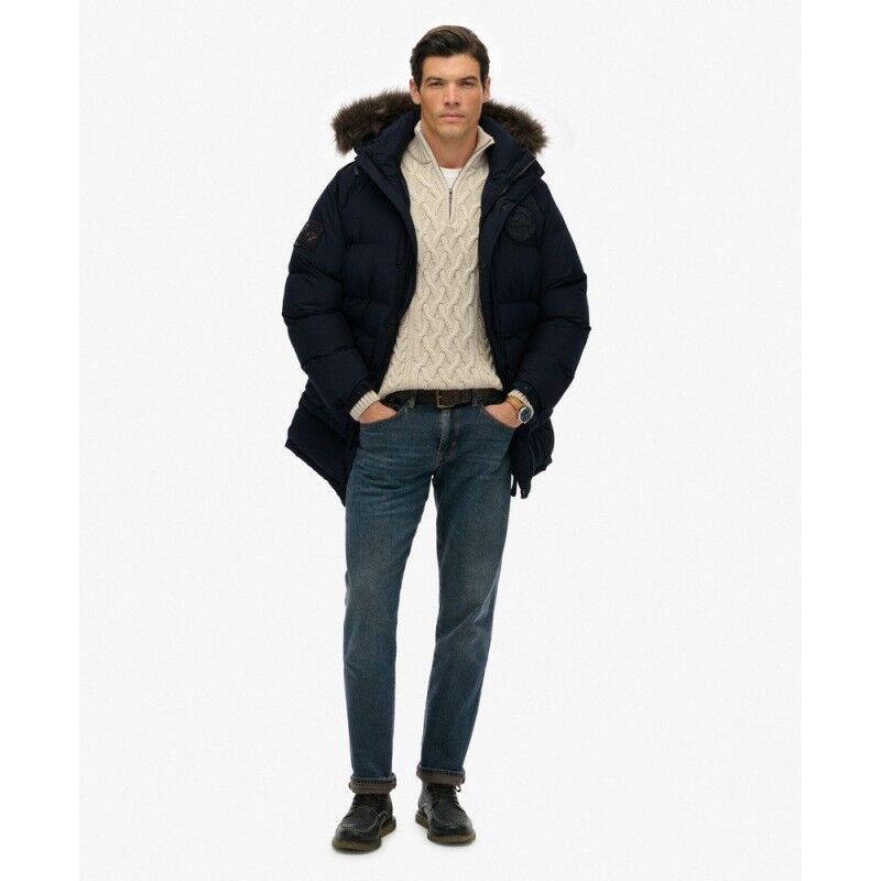 Superdry Everest Longline Baffled Parka - Parka homem | Hardloop