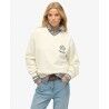 Superdry Country Club V-Neck Sweatshirt - Pullover - Damen | Hardloop