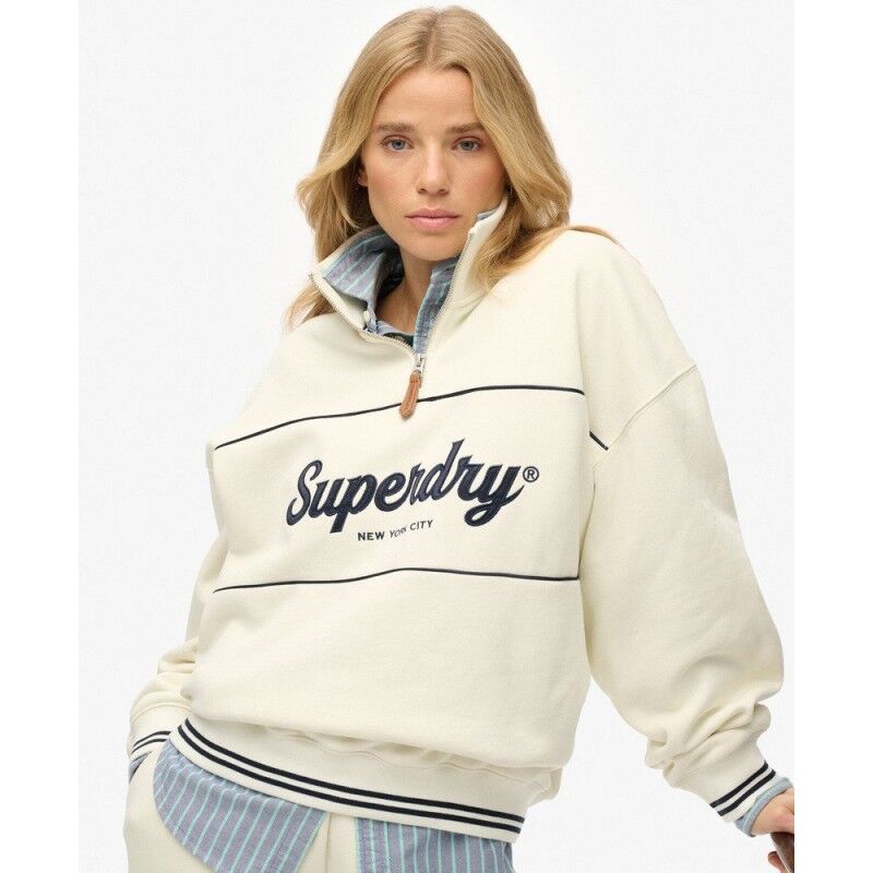 Superdry Country Club Loose 1/4 Zip - Jumper - Women's | Hardloop