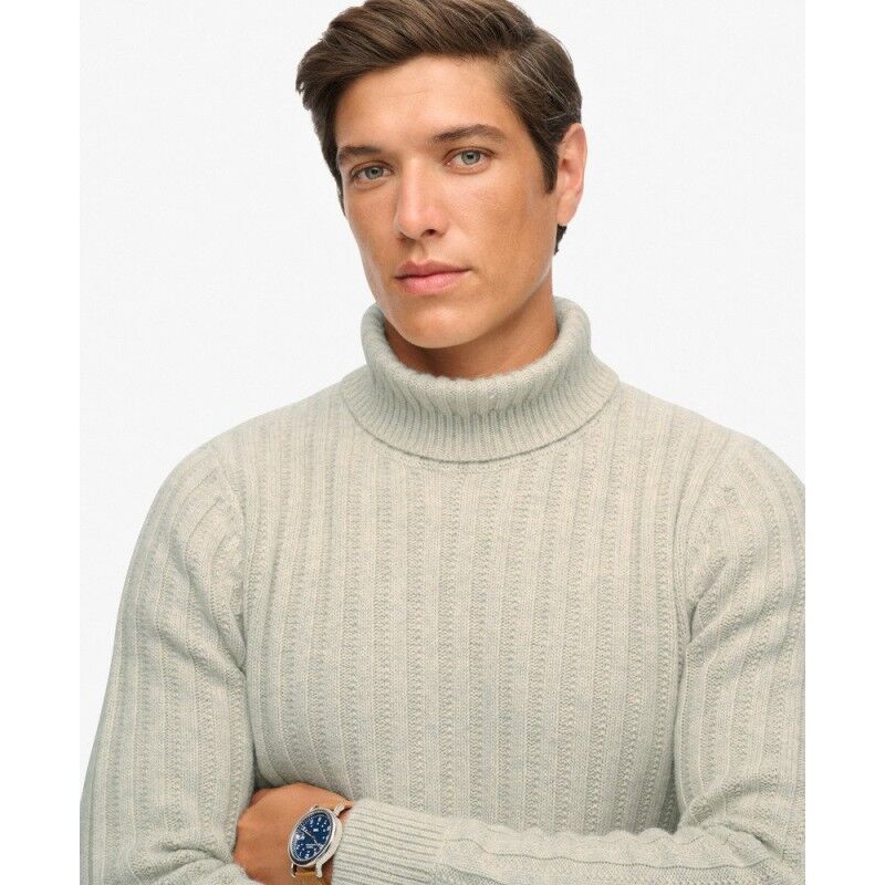 Superdry The Merchant Store Ribbed Roll Neck Jumper - Jerséis - Hombre | Hardloop