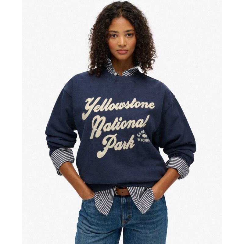 Superdry Lo-Fi Outdoor Loose Sweatshirt - Bluza damska | Hardloop