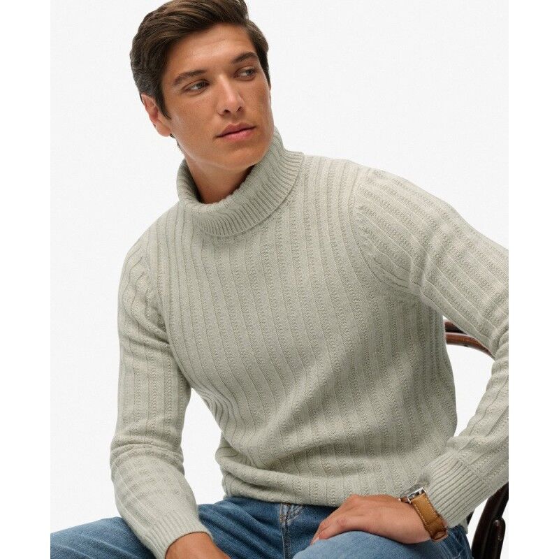 Superdry The Merchant Store Ribbed Roll Neck Jumper - Jumper - Men's | Hardloop