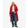Superdry Fuji Hooded Longline Puffer Coat - Syntetjacka - Dam | Hardloop