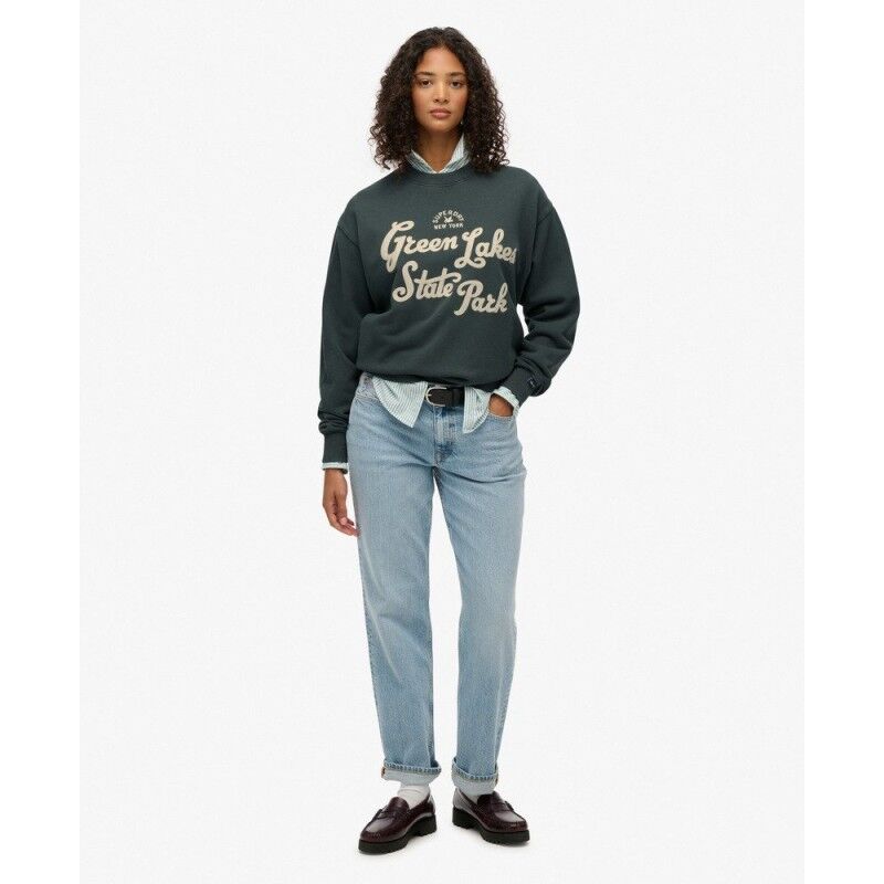 Superdry Lo-Fi Outdoor Loose Sweatshirt - Sweatshirt femme | Hardloop