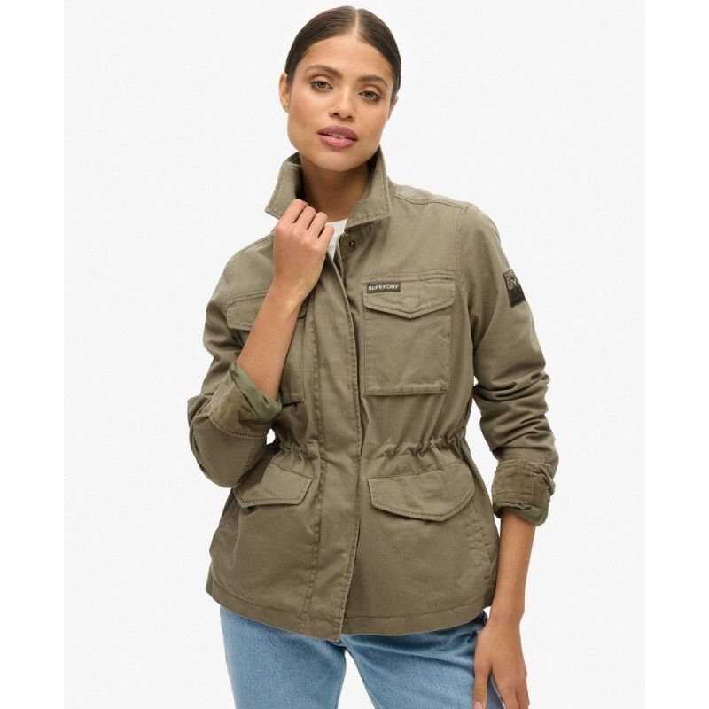 Embroidered M65 Military Jacket - Veste femme