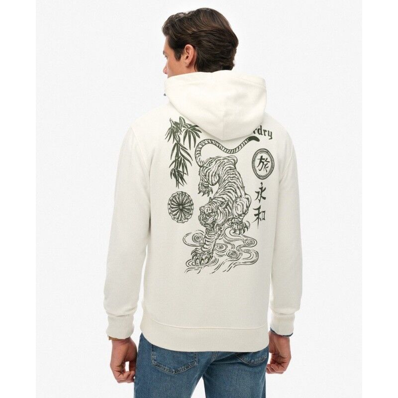 Superdry Tokyo Narrative Loose Hoodie - Sweatshirt à capuche homme | Hardloop