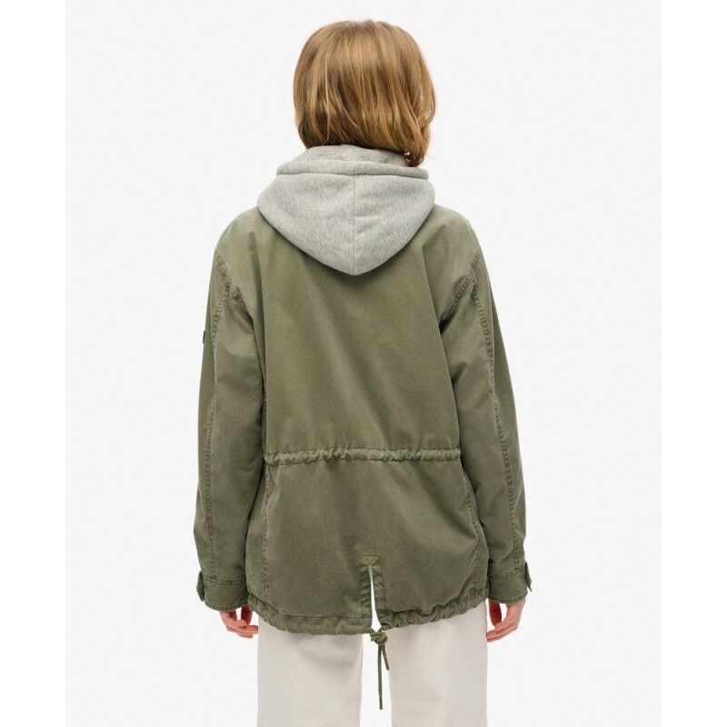 Superdry Jersey Hooded Military Jacket - Casaco mulher | Hardloop