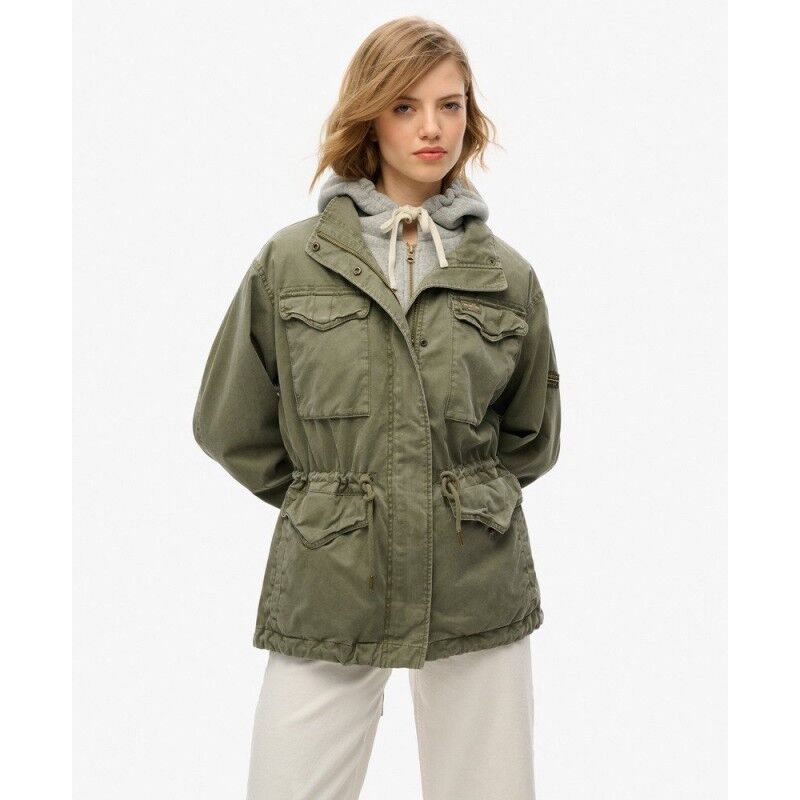 Superdry Jersey Hooded Military Jacket - Jacke - Damen | Hardloop