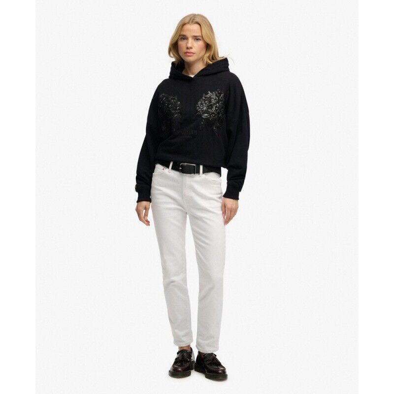 Superdry Tattoo Embellished Oversized Hoodie - Dámská mikina | Hardloop