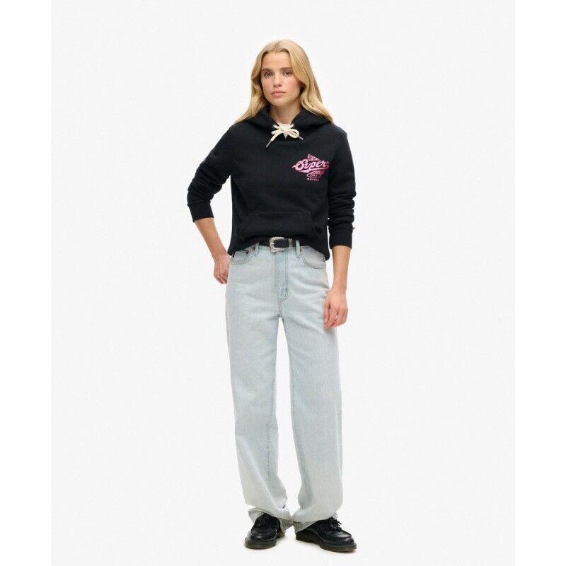 Superdry Athletic Metallic Hood - Felpa con cappuccio - Donna | Hardloop