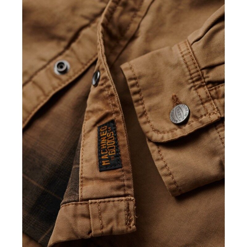 Superdry Organic Cotton Canvas Workwear Overshirt - Hemdjacke - Herren | Hardloop