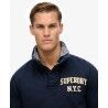 Superdry Vintage Athletic Henley Sweat - Jumper - Men's | Hardloop