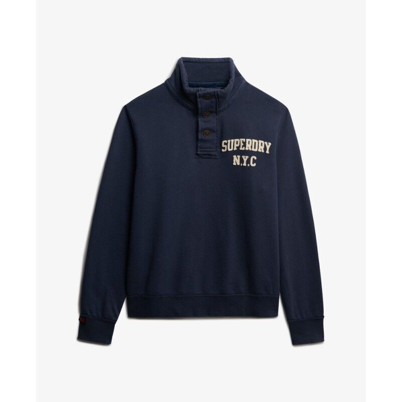 Superdry Vintage Athletic Henley Sweat - Pullover homme | Hardloop