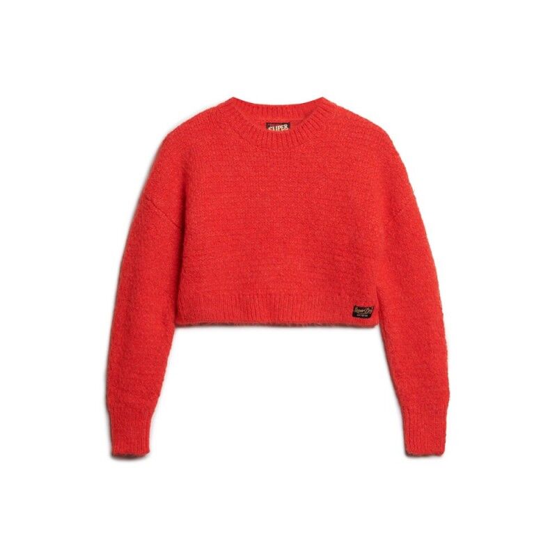Superdry Vintage Textured Crop Knit Jumper - Jerséis - Mujer | Hardloop