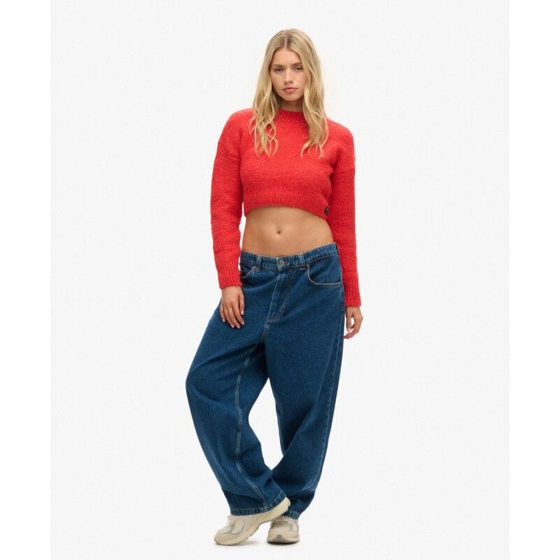 Superdry Vintage Textured Crop Knit Jumper - Jerséis - Mujer | Hardloop
