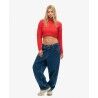 Superdry Vintage Textured Crop Knit Jumper - Sweatere - Damer | Hardloop