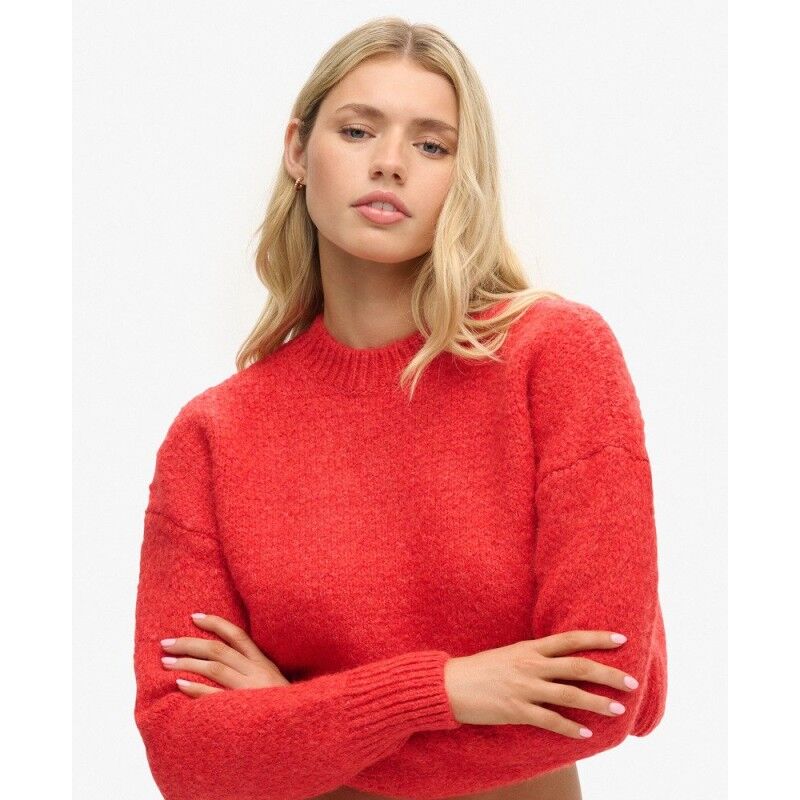 Superdry Vintage Textured Crop Knit Jumper - Pullover - Damen | Hardloop