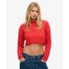 Superdry Vintage Textured Crop Knit Jumper - Felpa - Donna | Hardloop