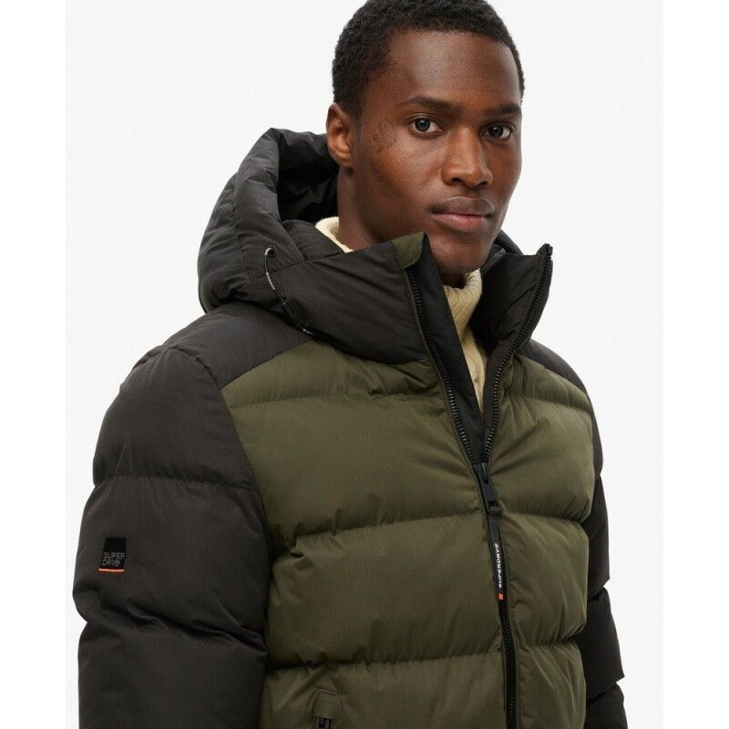 Superdry Hooded Colour Block Sport Puffer - Synthetic jacket - Men's | Hardloop