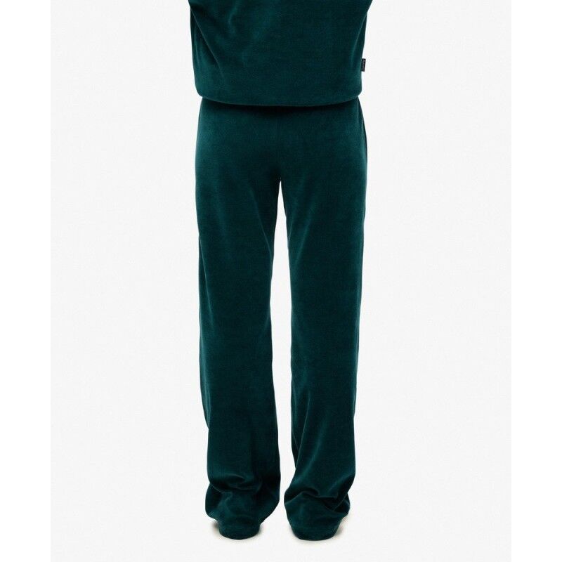 Superdry Velour Wide Leg Jogger - Träningsbyxa - Dam | Hardloop