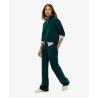 Superdry Velour Wide Leg Jogger - Träningsbyxa - Dam | Hardloop