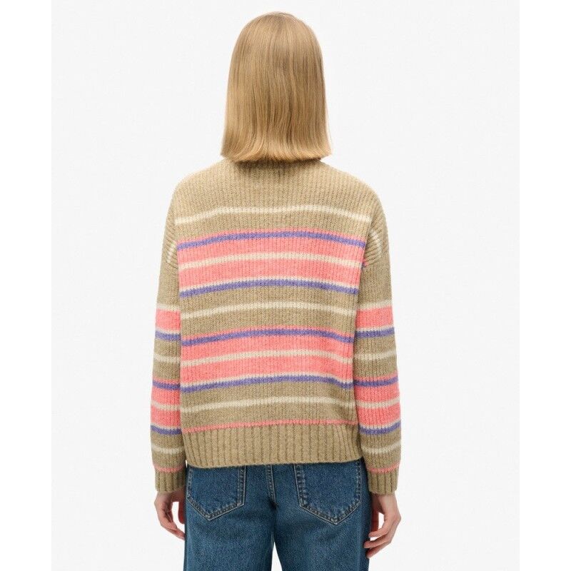 Superdry Multi Stripe Crew Jumper - Sweatere - Damer | Hardloop