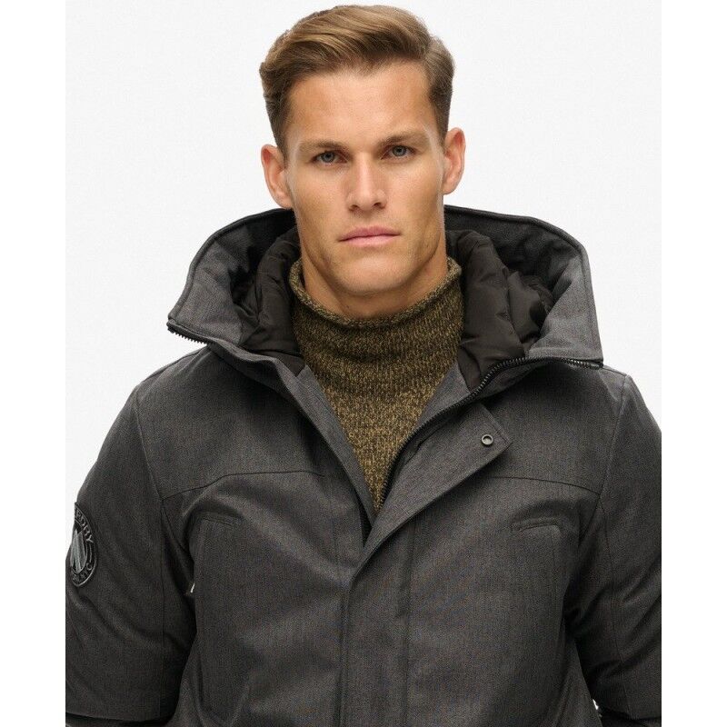 Superdry City Tweed Padded Parka Jacket - Parkatakki - Miehet | Hardloop