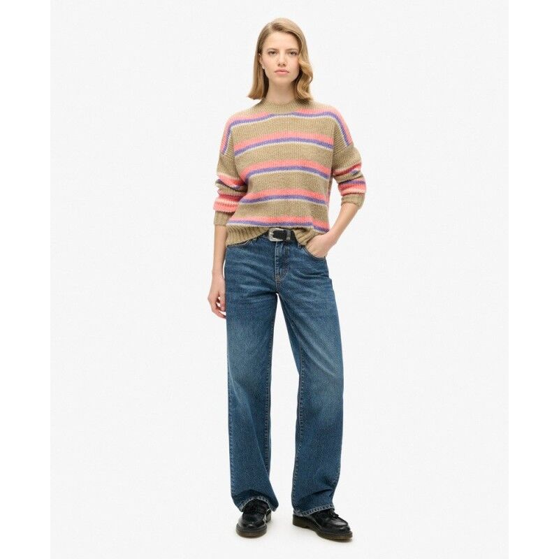 Superdry Multi Stripe Crew Jumper - Dámsky pullover | Hardloop