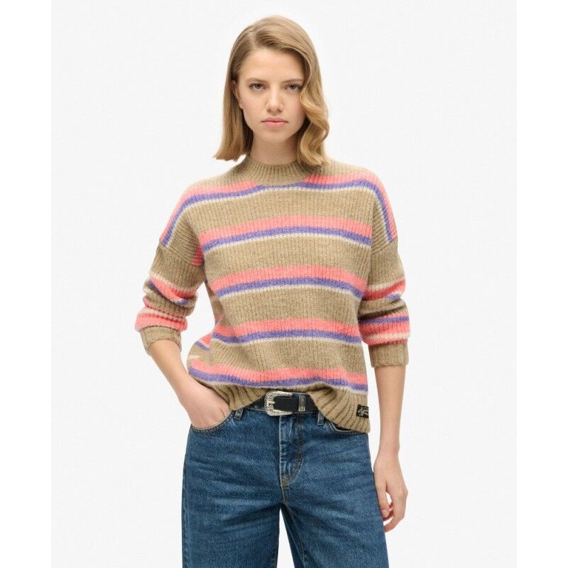 Superdry Multi Stripe Crew Jumper - Dámsky pullover | Hardloop